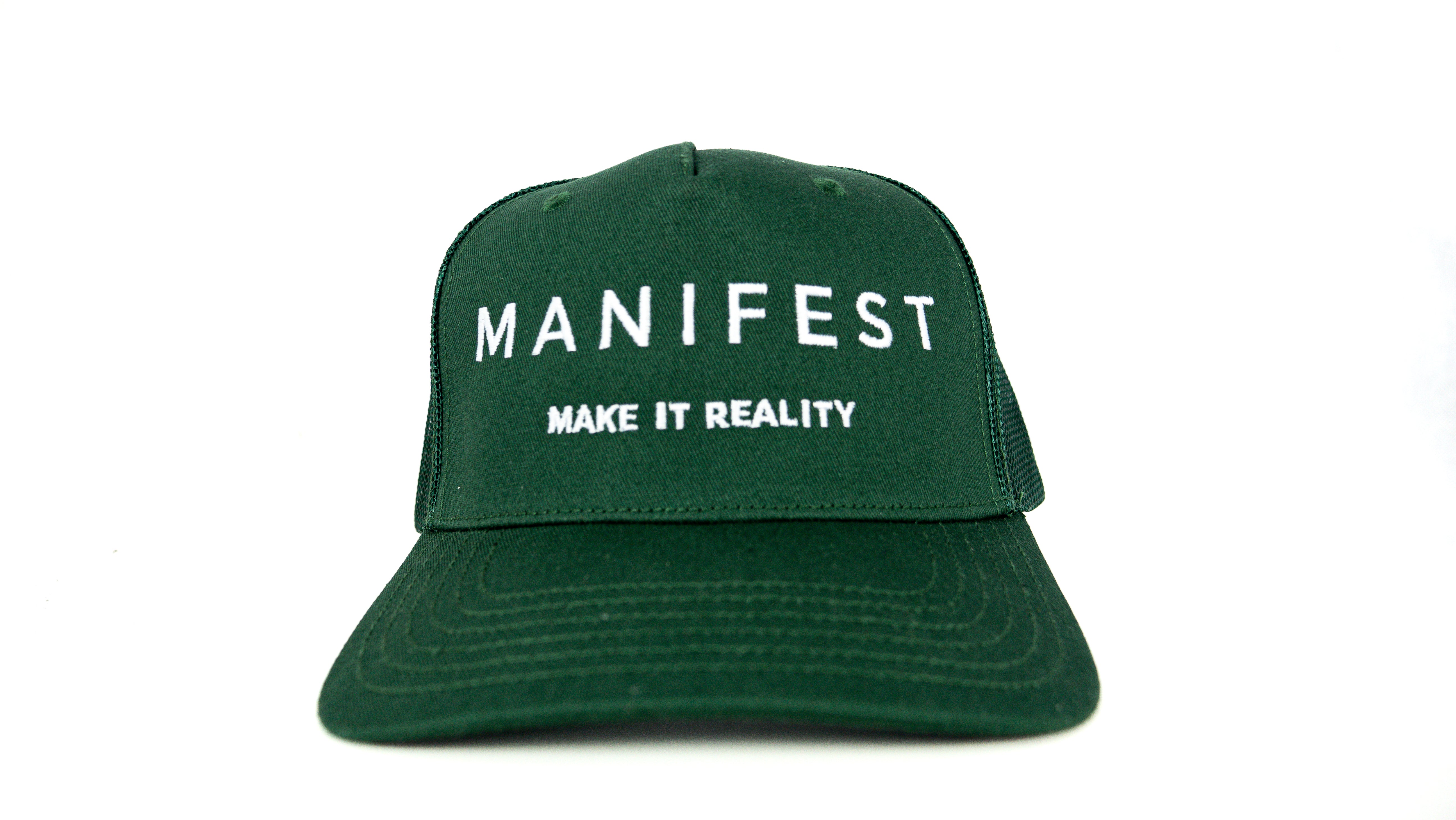 'Make It Reality' Snapback Cap - Forest Green