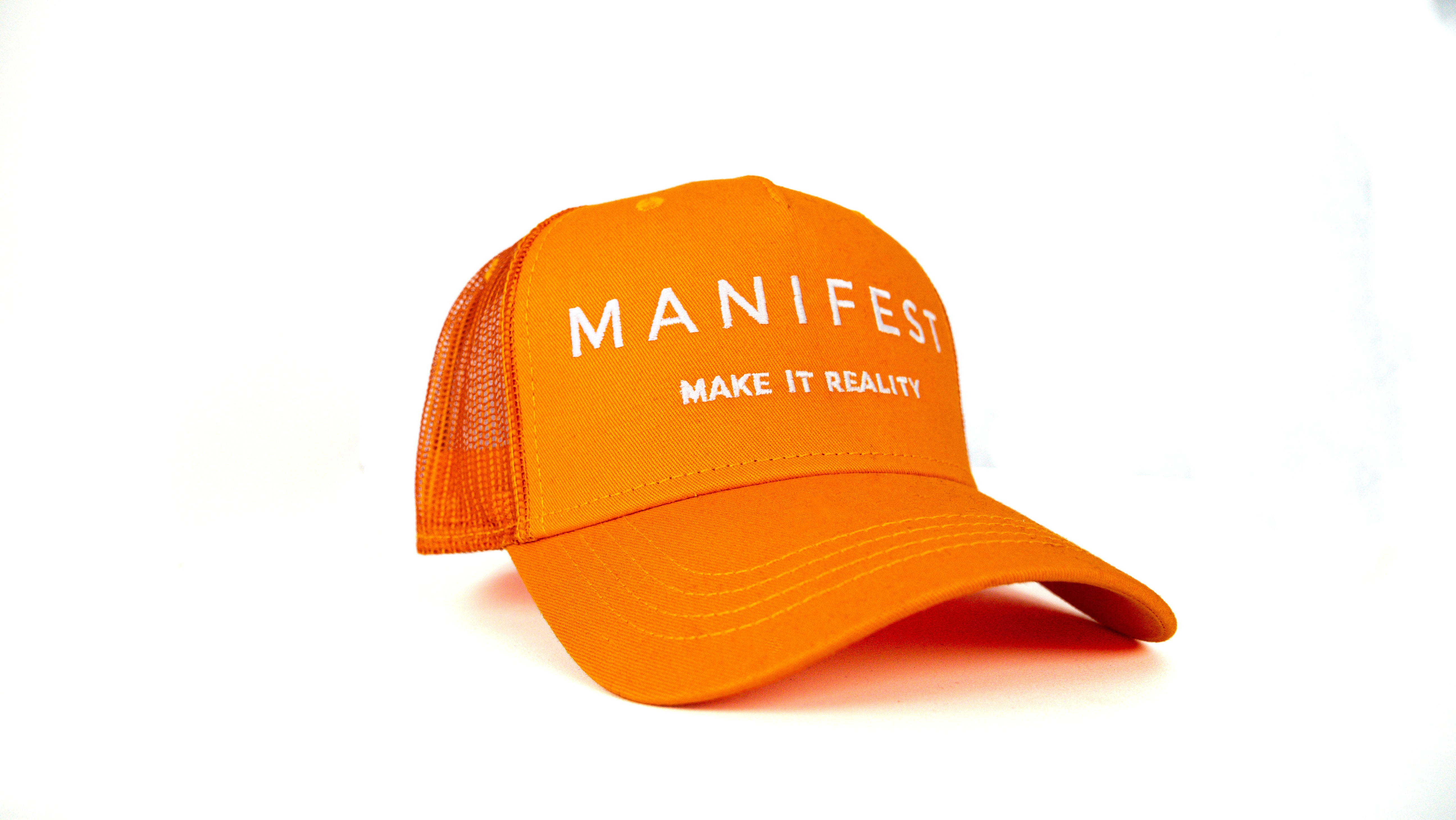 'Make It Reality' Snapback Cap - Orange