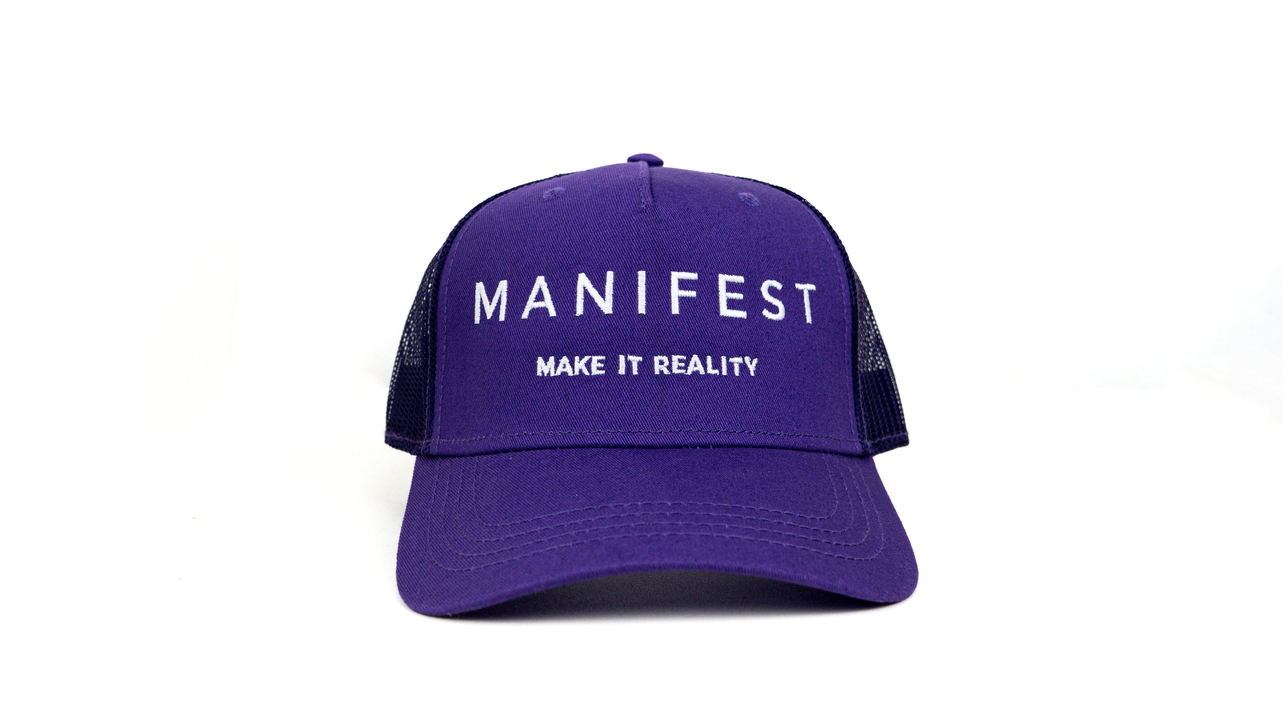 'Make It Reality' Snapback Cap - Purple