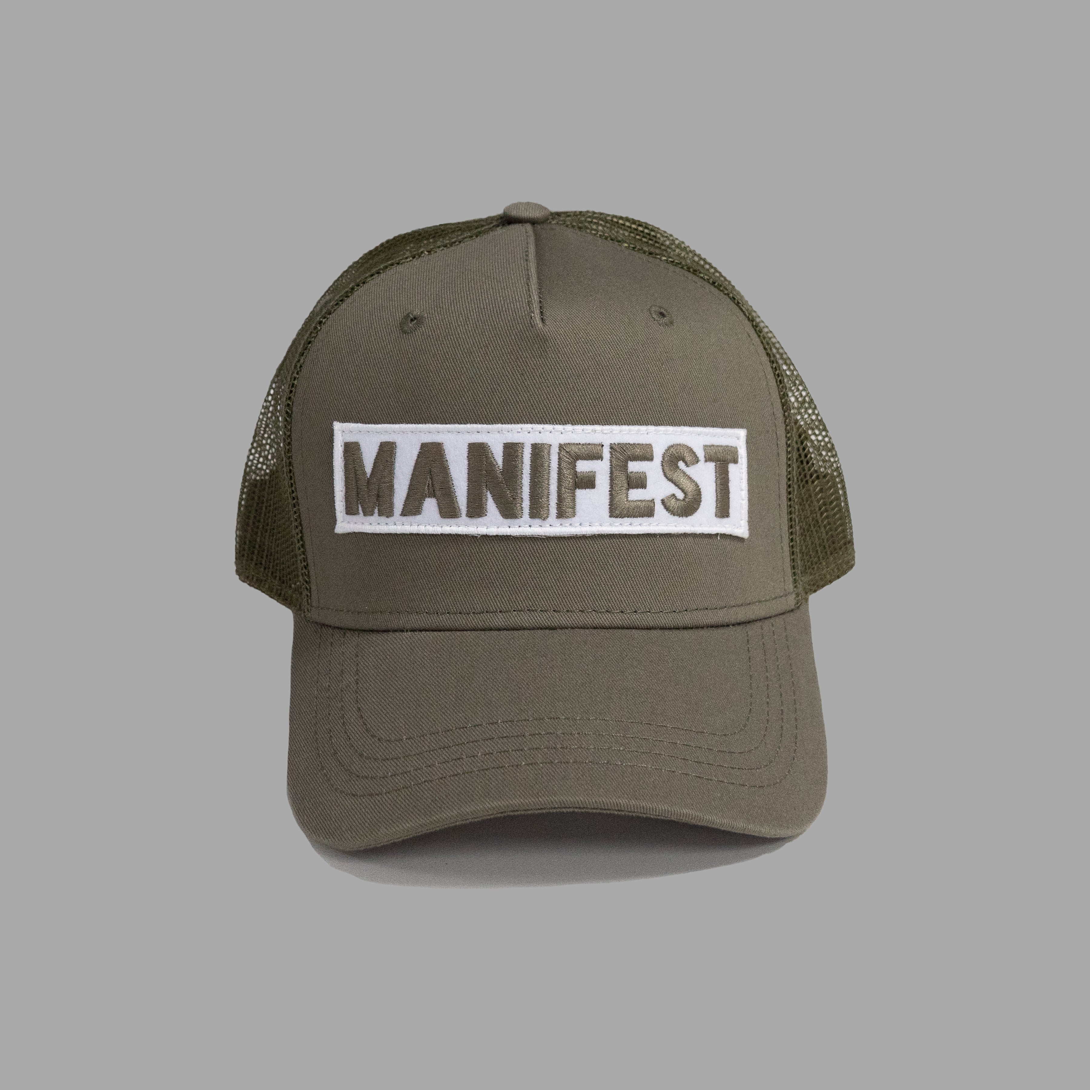 'Manifest Bar' Snapback Cap - Khaki
