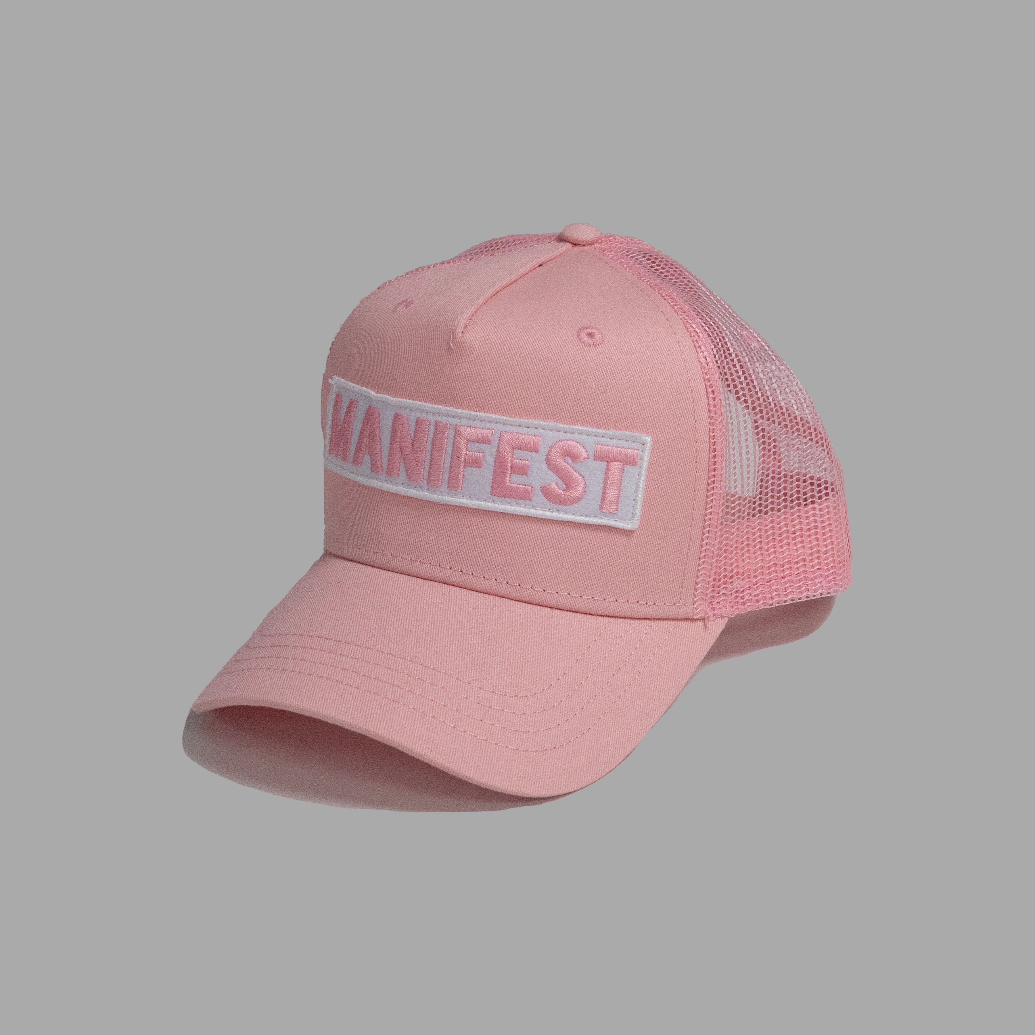 'Manifest Bar' Snapback Cap - Pink
