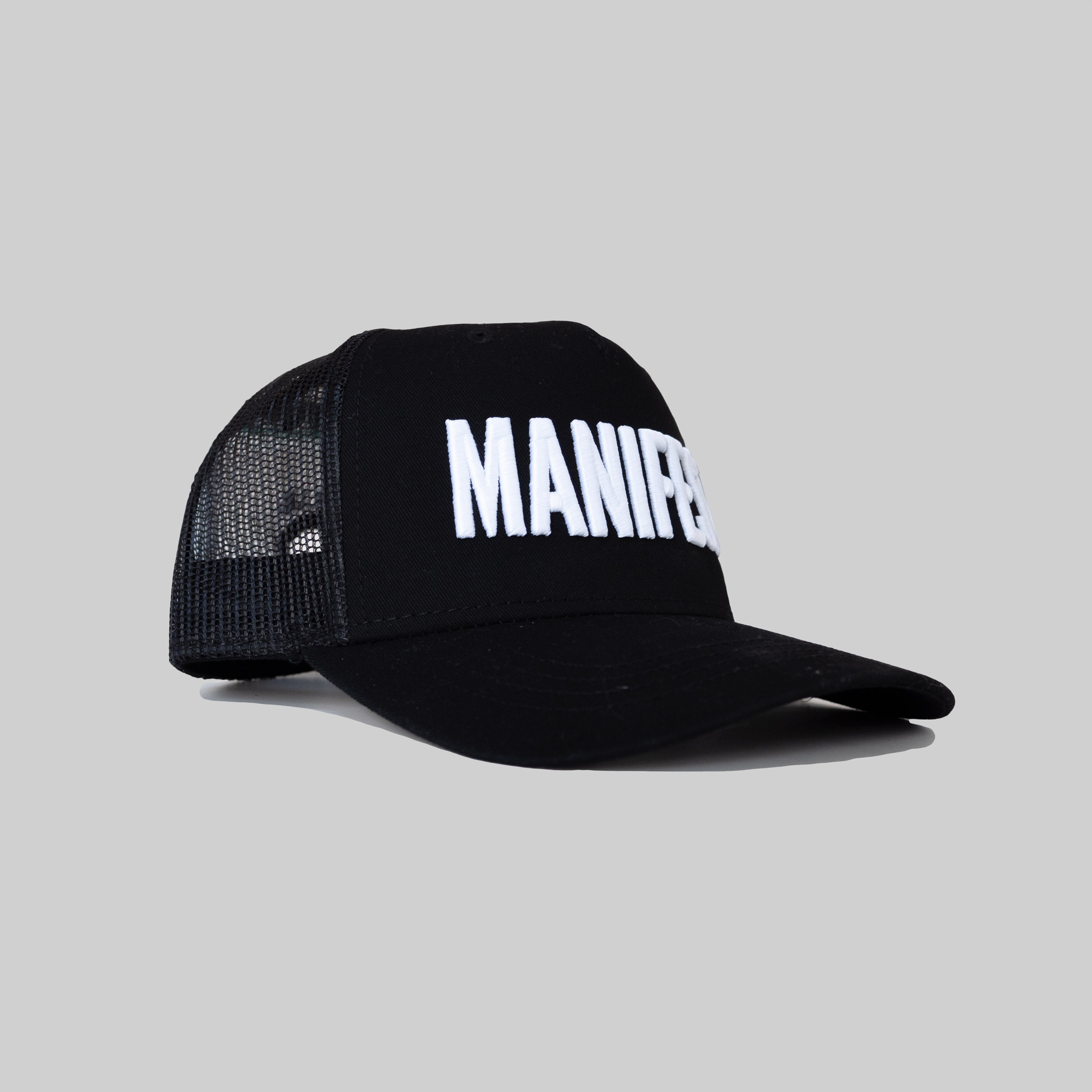 'MANIFEST' Snapback Cap - Black